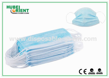 Blue Medical 3 Ply Face Mask / Disposable Earloop Face Mask For Hygienic Application