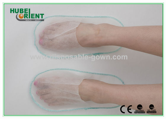 White Nonwoven Disposable Spa Slippers Lightweight Latex Free