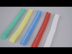 Cabeça descartável não tecida do estilo do tampão da multidão com elástico dobro