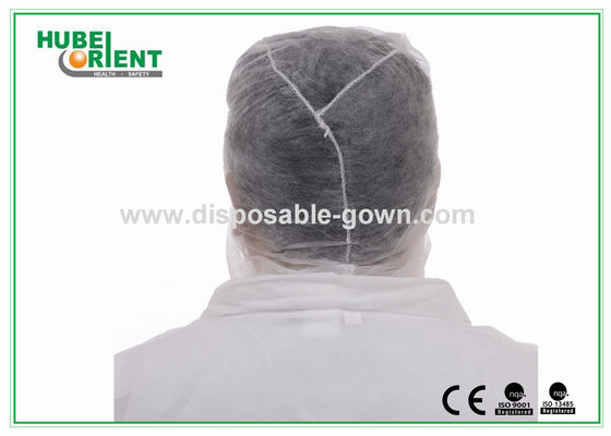 Soft Breathable Hood Snood Disposable Head Cap In White Blue for Factory use